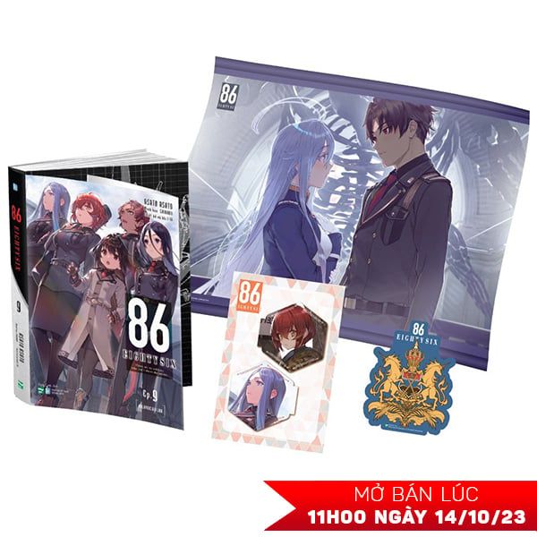 86-EIGHTY SIX - Ep.9 - Bản Giới Hạn - Tặng Kèm Quốc Huy Nam Châm + Set Bookmark Nam Châm + Tapestry A1