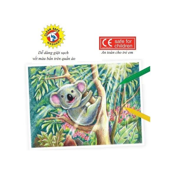 Faber-Castell-122530-Bút Sáp Màu - 12 Màu (Có Thể Tẩy Được)