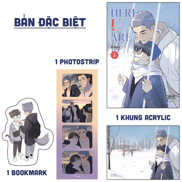 Here U Are - Tập 5 - Bản Đặc Biệt - Tặng Kèm Bookmark Bế Hình Nhân Vật + Photostrip PVC + Khung Tranh Acrylic