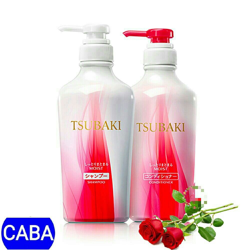 Bộ dầu gội và dầu xả dưỡng ẩm và giữ nếp Shiseido Tsubaki Moist