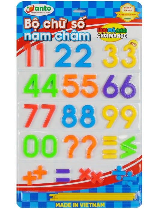 Bộ Chữ Số Nam Châm Anto95