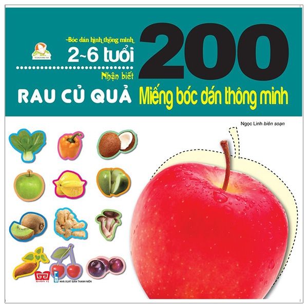 200 Miếng Bóc Dán Thông Minh - Rau Củ Quả