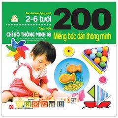 200 Miếng Bóc Dán Thông Minh - Phát Triển Chỉ Số Thông Minh Iq (2-6 Tuổi)