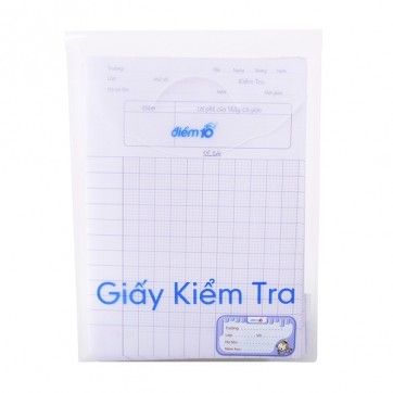 Giấy Kiểm Tra Điểm 10 5 Ôly Vuông - TP-GKT03