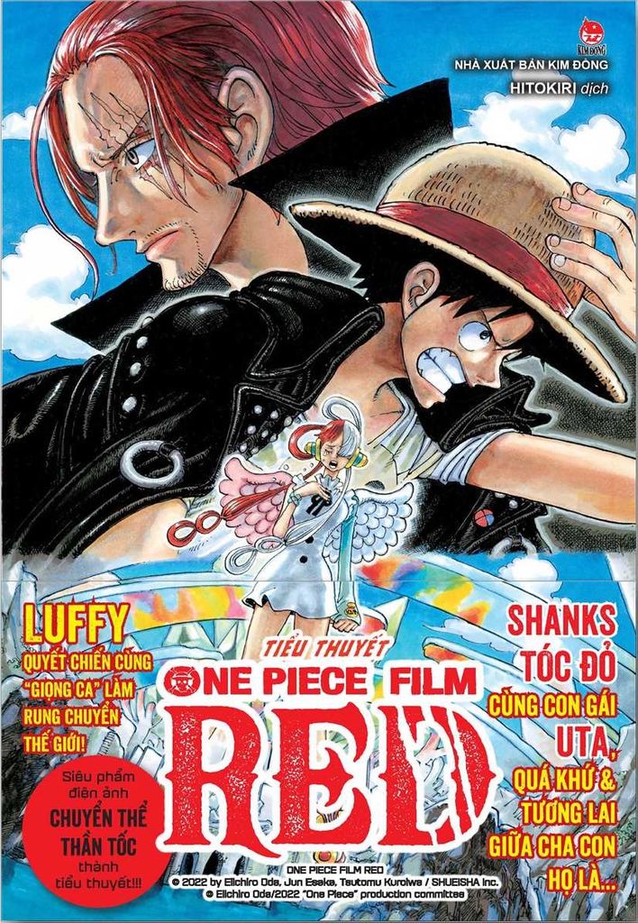 Tiểu Thuyết One Piece Film RED - Tặng Kèm Bìa Áo Và Poster Gập Sẵn Bên Trong