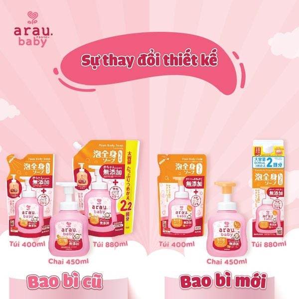  Sữa tắm dưỡng ẩm arau.baby 