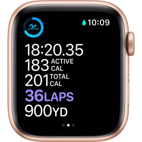  Apple Watch Series 6 GPS, Gold Aluminium Case with Pink Sand Sport Band 