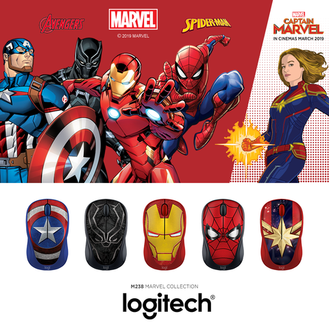  Chuột Wireless Logitech M238 Marvel Collection 