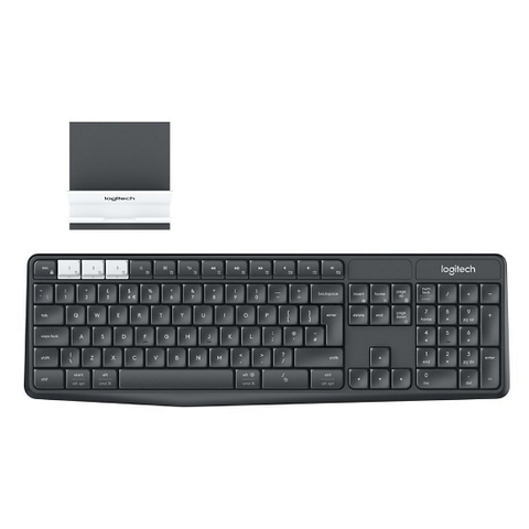  Bàn Phím Không Dây Logitech K375s Bluetooth + Đế Để Điện Thoại 