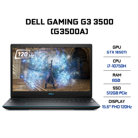  Laptop Dell Gaming G3 3500 (G3500A) (i7-10750H | 8GB | 512GB | VGA GTX 1650Ti 4GB | 15.6