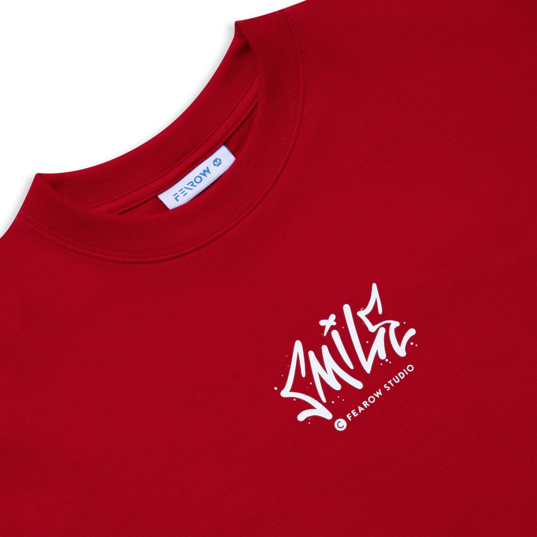  SMILE TEE / RED COLOR 