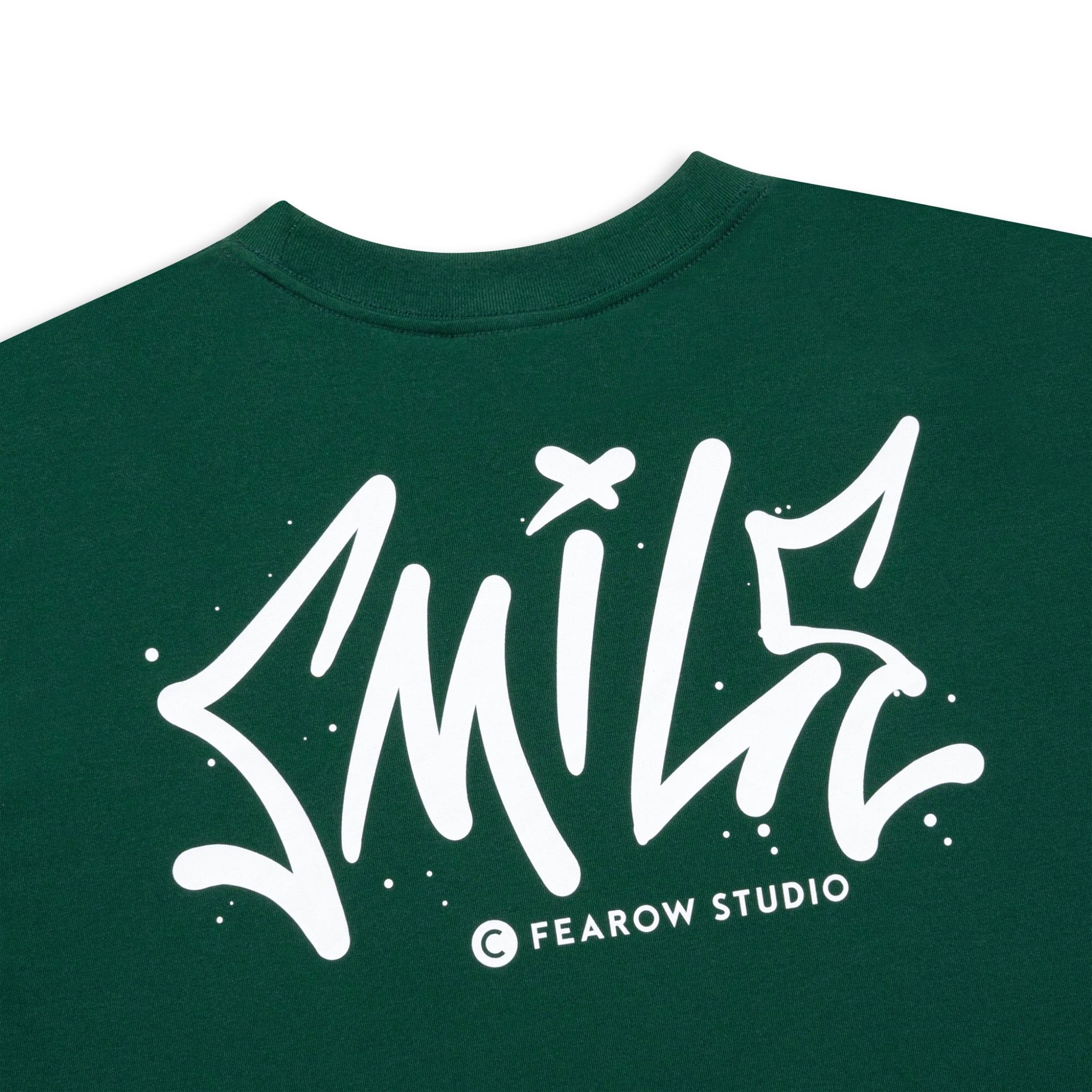  SMILE TEE / GREEN COLOR 