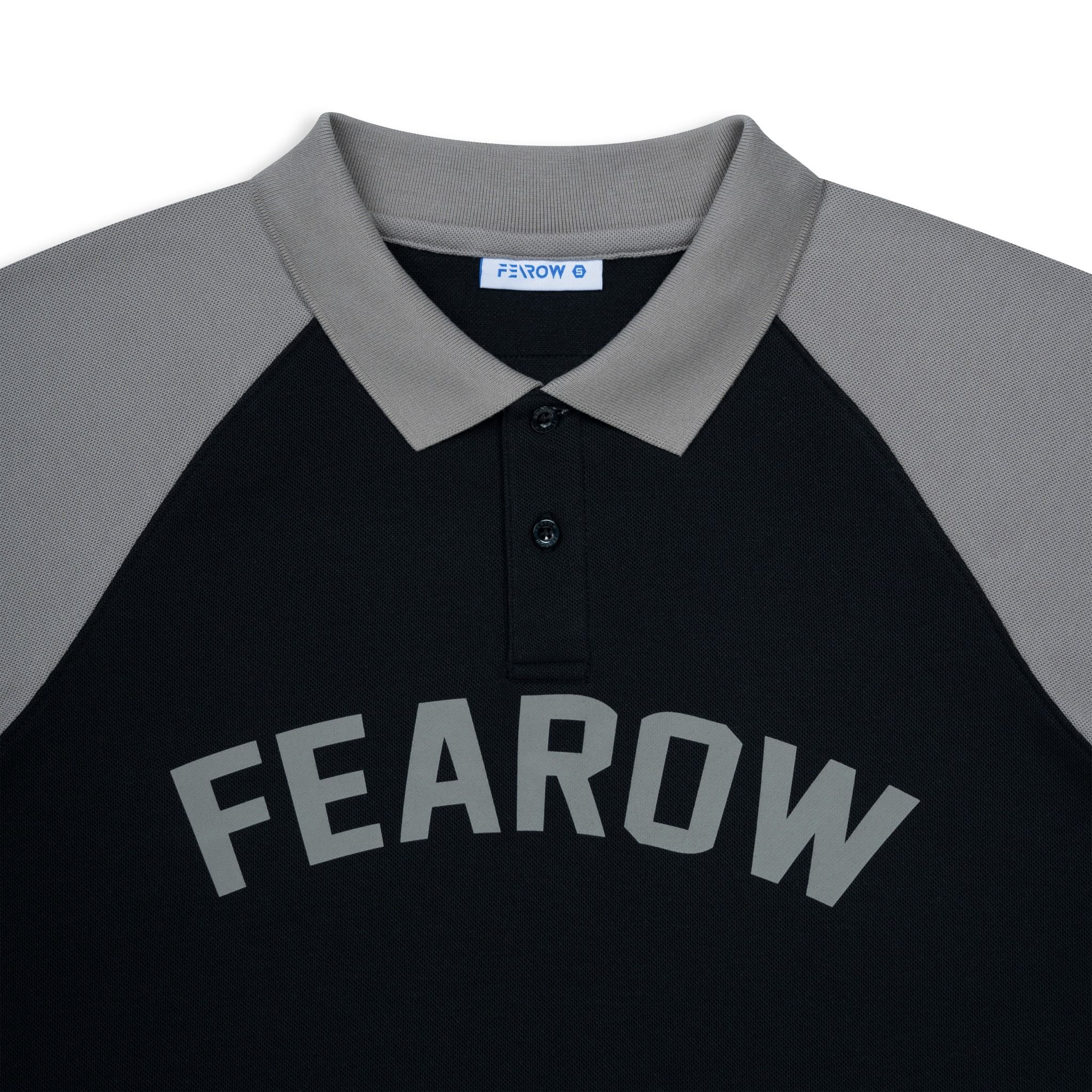  Polo Raglan Fearow Basic 2023 / Black & Gray 