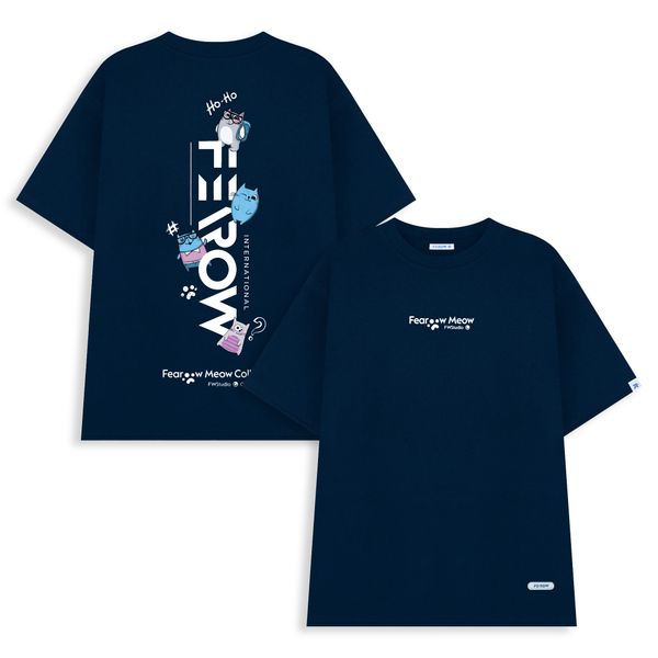  Fearow Meow Walking Tee / Navy Peony 