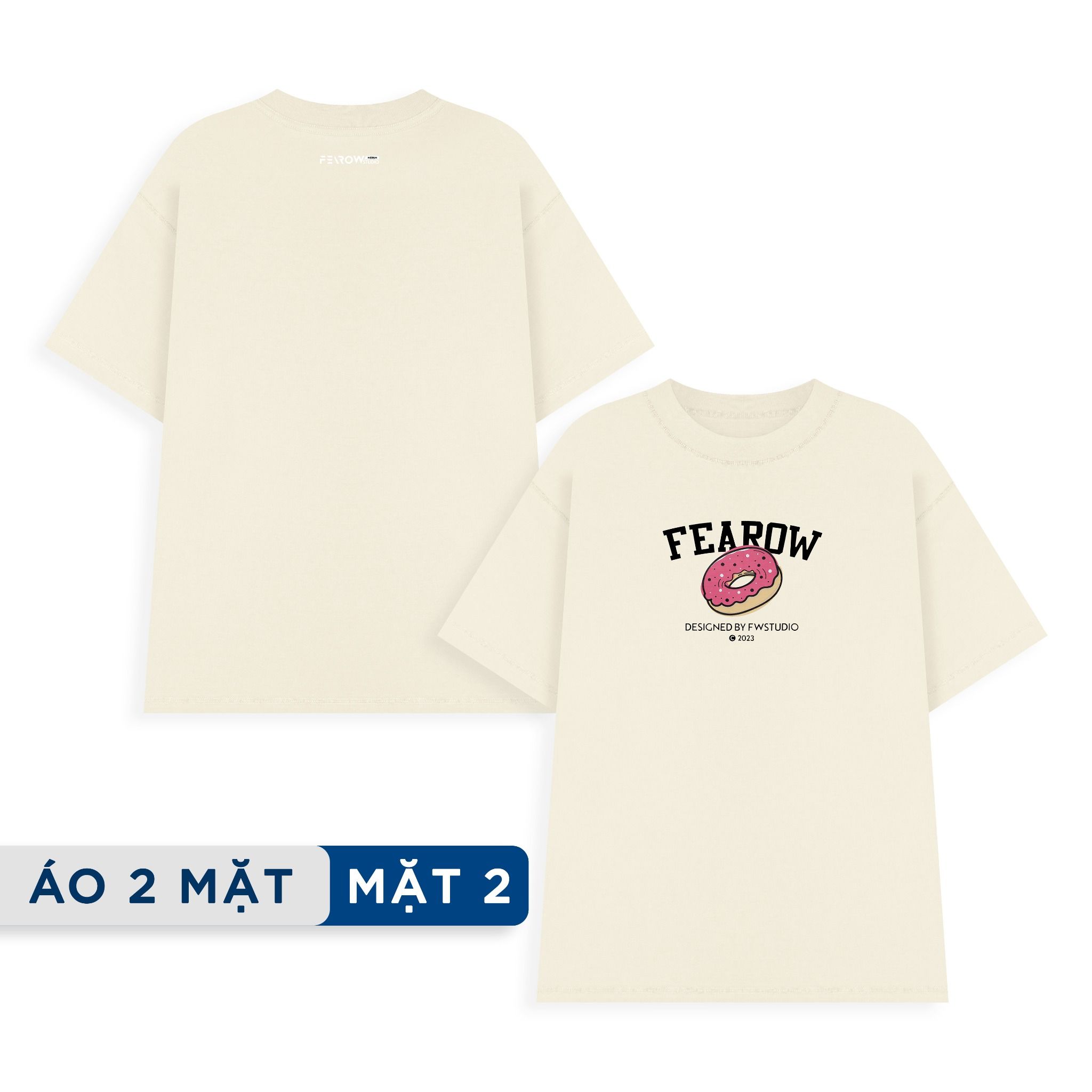  Fearow Double Tee Collection - Donut / Whitecap Gray 