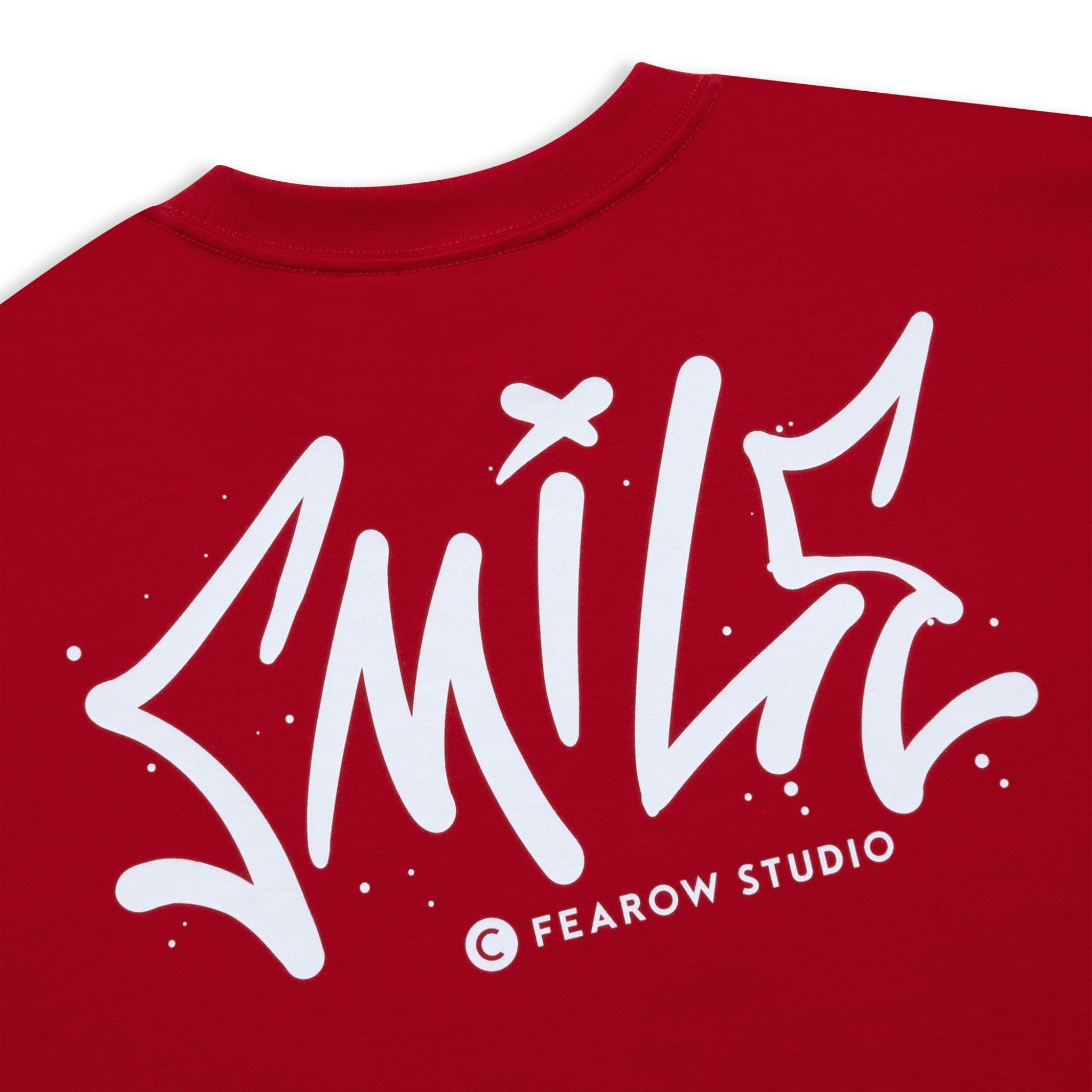  SMILE TEE / RED COLOR 