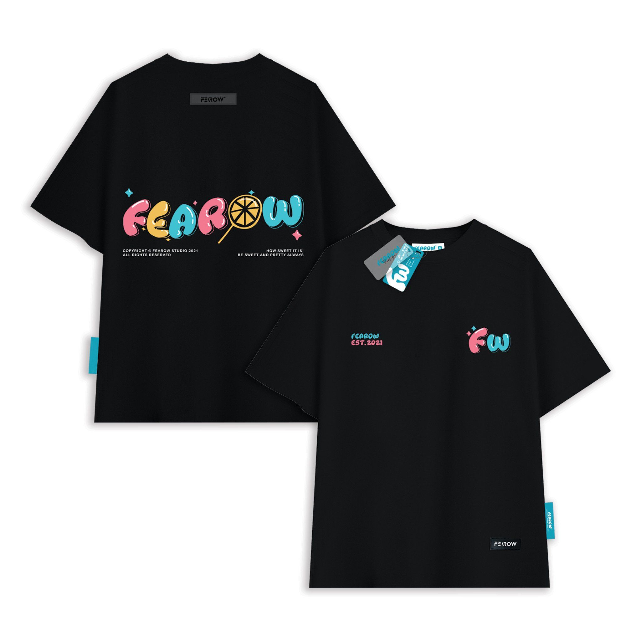  Colorful Candy Tee - Black 