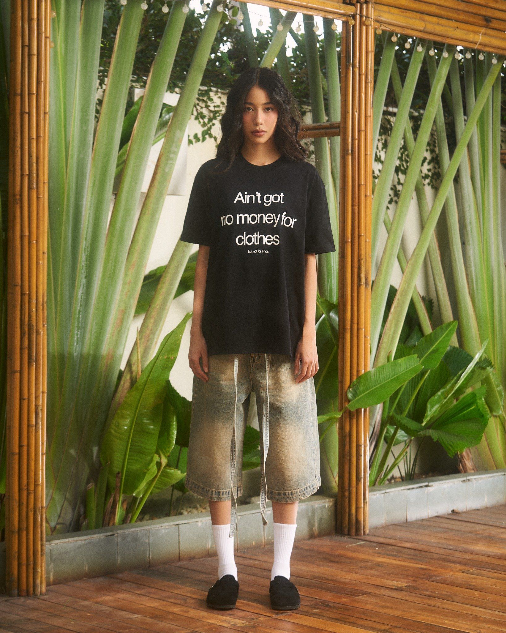  TSG39 - AIN'T NO MONEY OVERFIT TEE - BLACK 