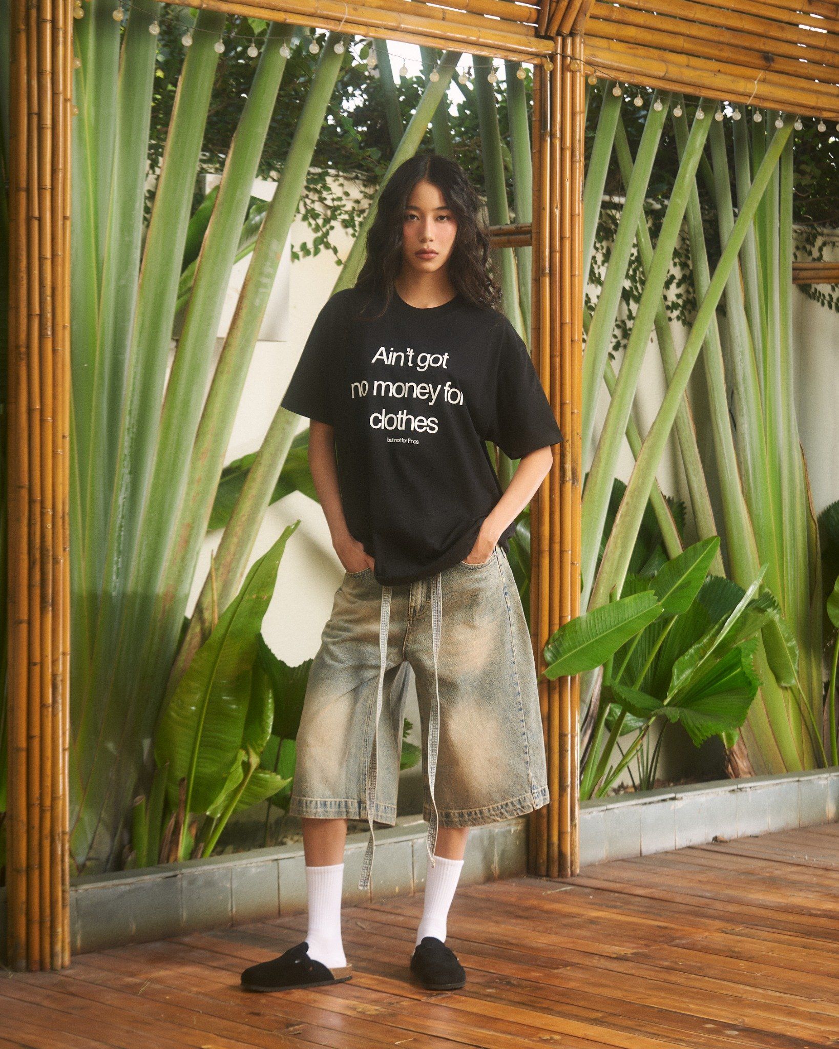  TSG39 - AIN'T NO MONEY OVERFIT TEE - BLACK 