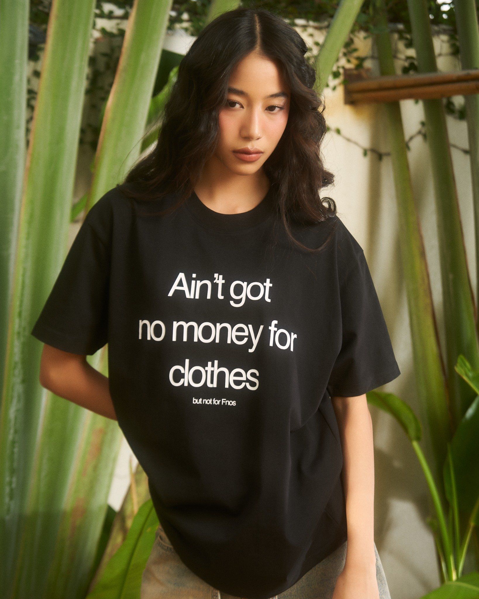  TSG39 - AIN'T NO MONEY OVERFIT TEE - BLACK 