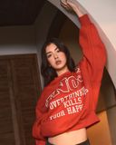  SW12 - OVERTHINKING SWEATER - FIRE RED 