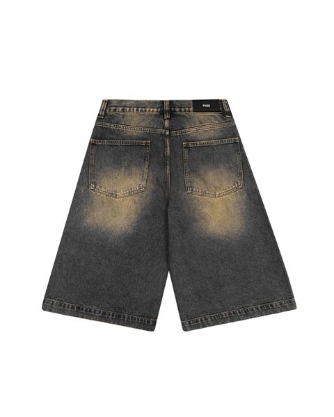  BSJ1 - 'VIDA ESTATICA' BAGGY JORTS - SAND BLUE 