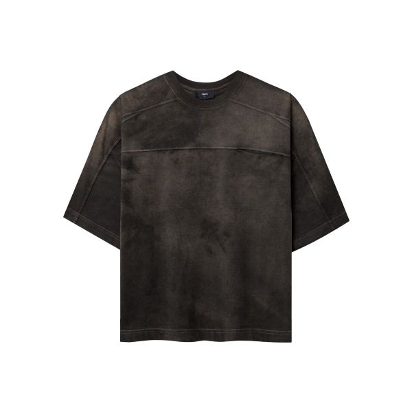  TSW12 - 'INTROVERSE' BOXY VINTAGE TEE - BROWN 