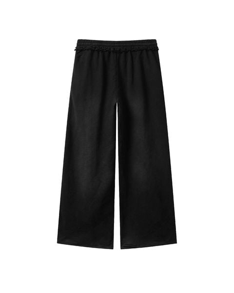  JGW1 - 'INTROVERSE' WASHED PANTS - BLACK 