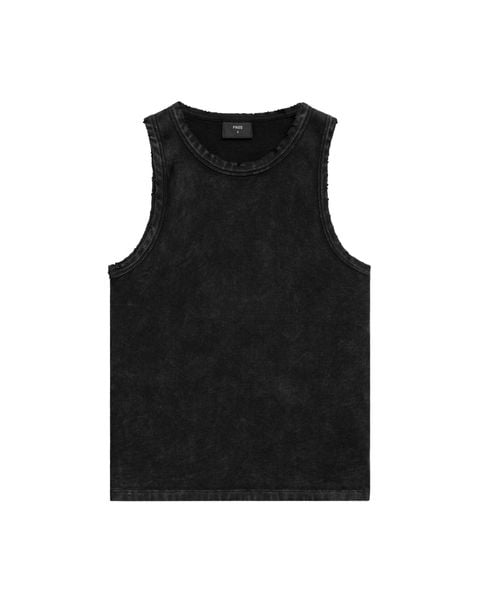  TTW1 - VINTAGE WASHED TANKTOP - BLACK 