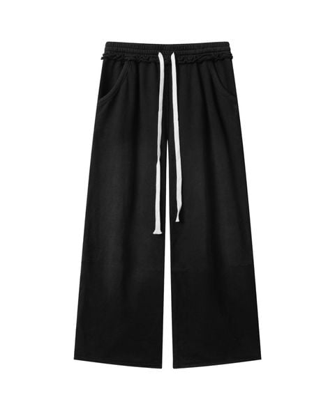  JGW1 - 'INTROVERSE' WASHED PANTS - BLACK 
