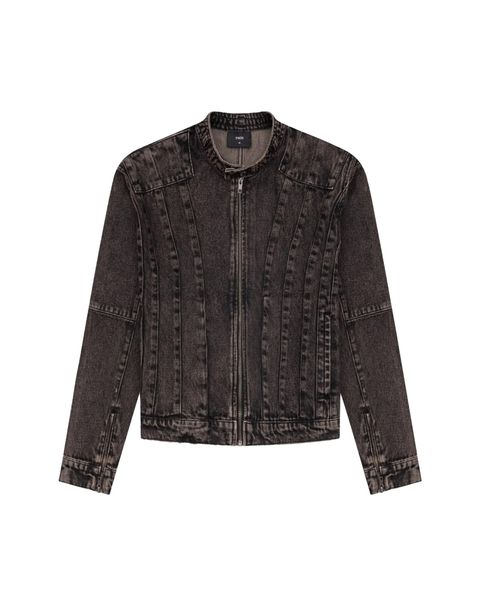  JKD2 - SI BON BIKER DENIM JACKET - VINTAGE BLACK 