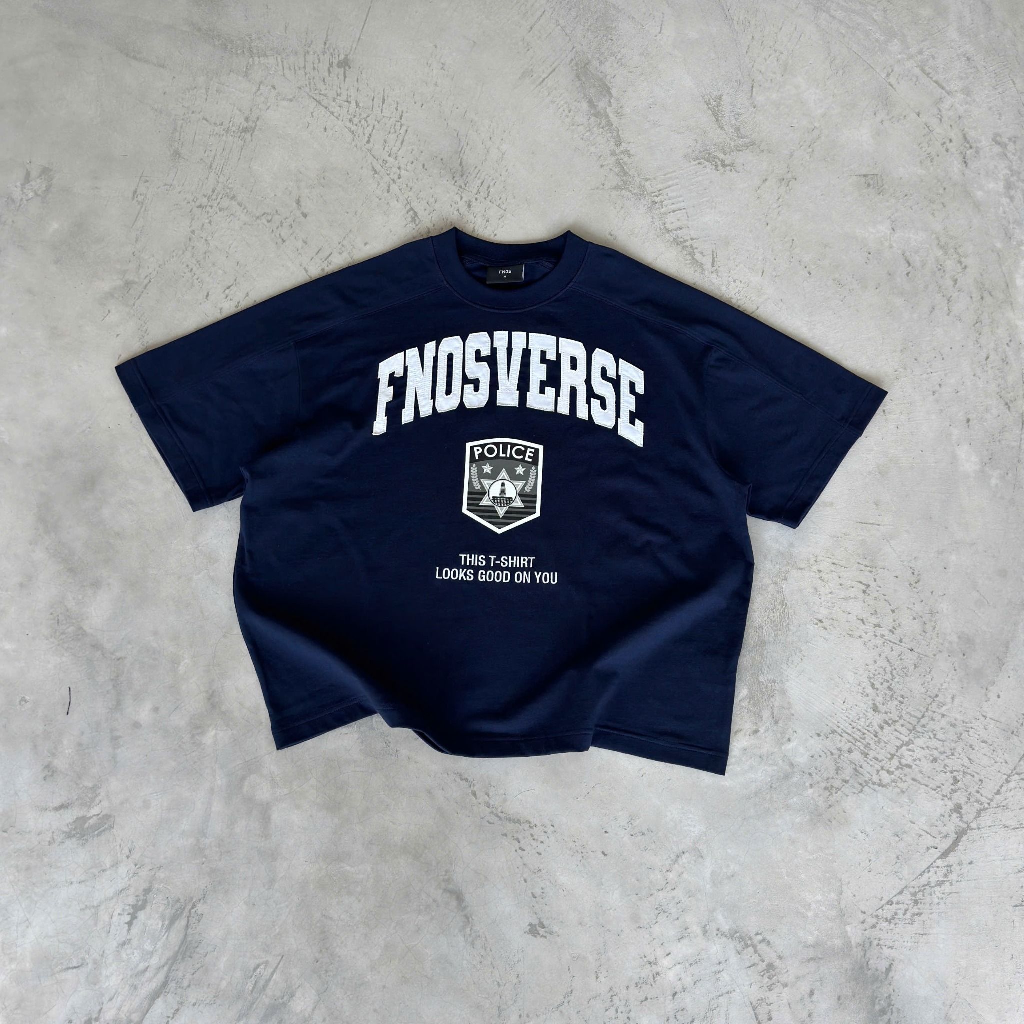  TSG42 - BLUE SHIELD BOXY T-SHIRT - NAVY 