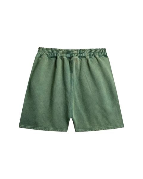  SNW2 -  'ACTIVE' WASHED SHORTS - GREEN MOSS 