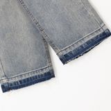  RL4 - RELAXED JEANS WITH RELEASED HEMS - VINTAGE BLUE 