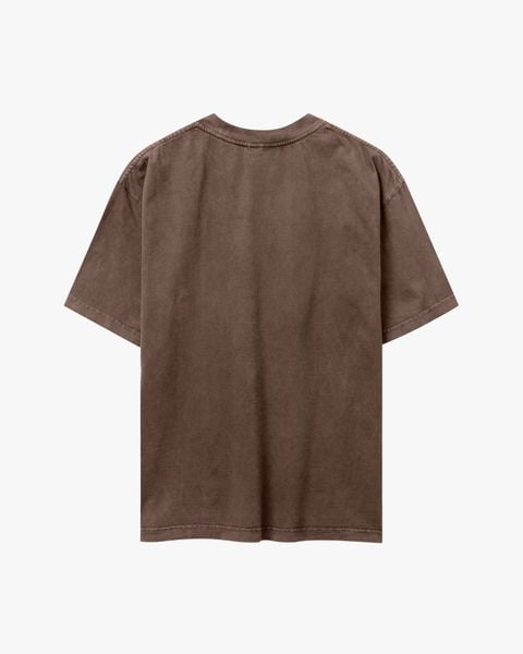  TSW6 - BLANK WASHED TEE - CHOCOLATE 