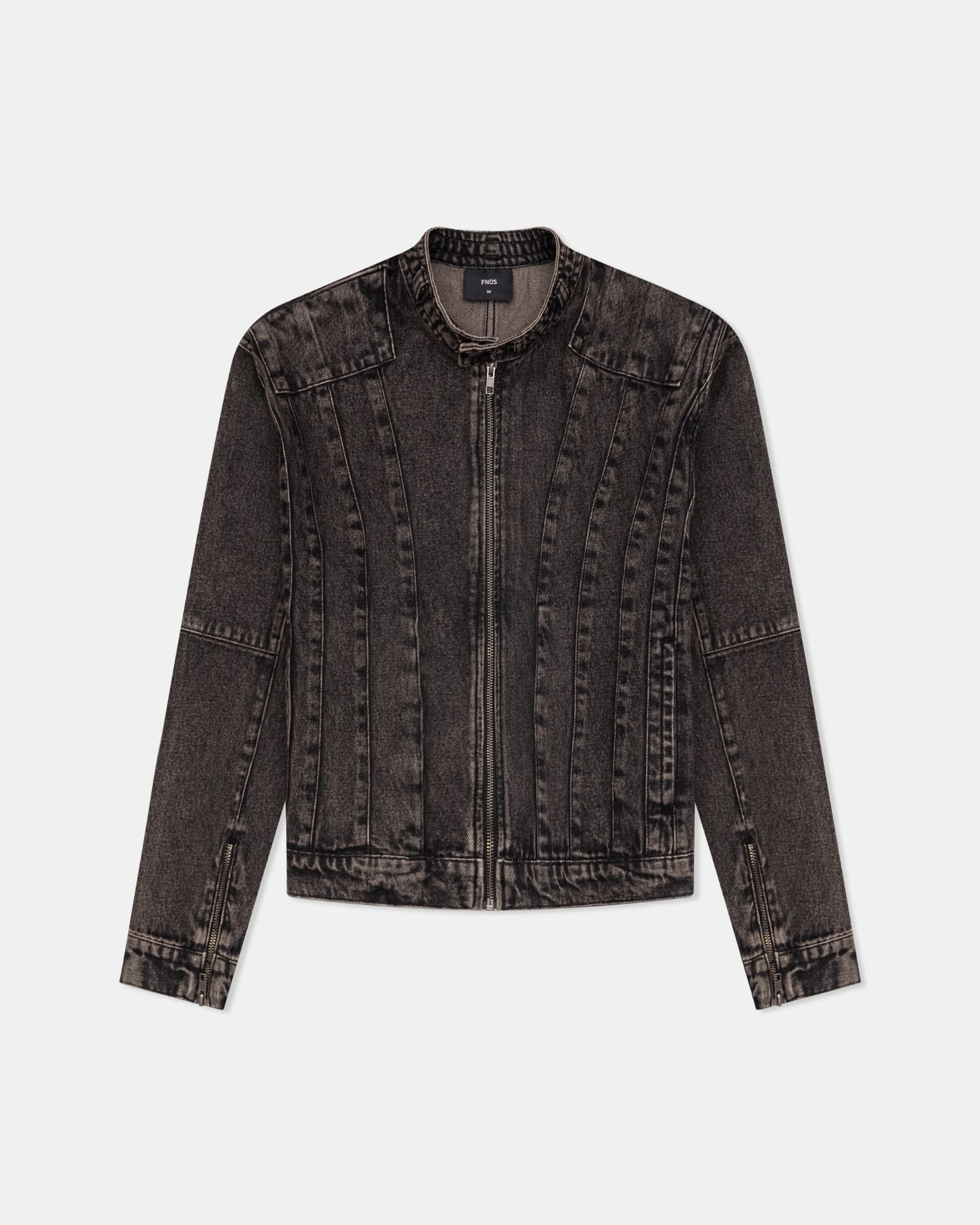  JKD2 - SI BON BIKER DENIM JACKET - VINTAGE BLACK 