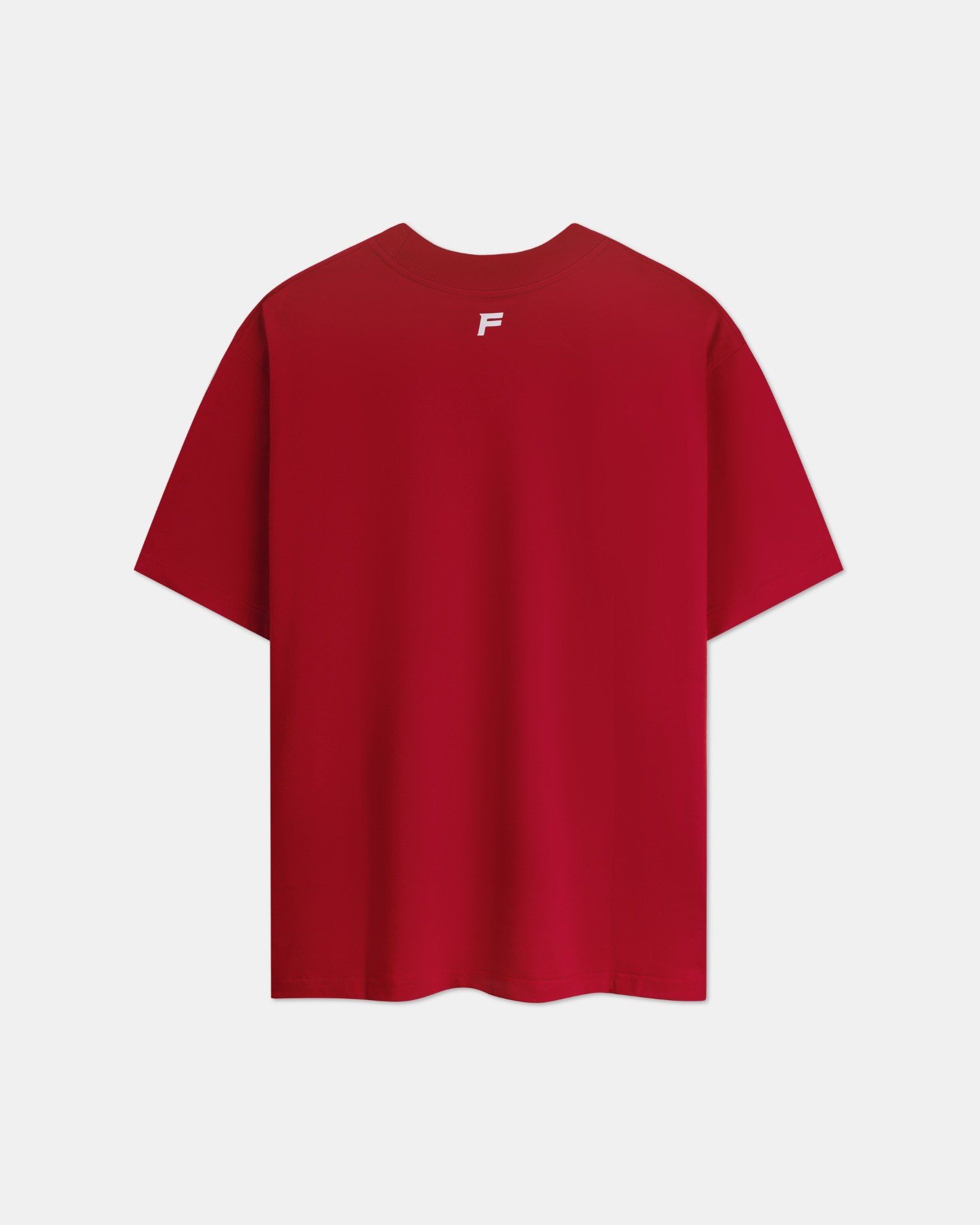  TSG33 - BALANCE NUMBER OVERFIT TEE - FIRE RED 