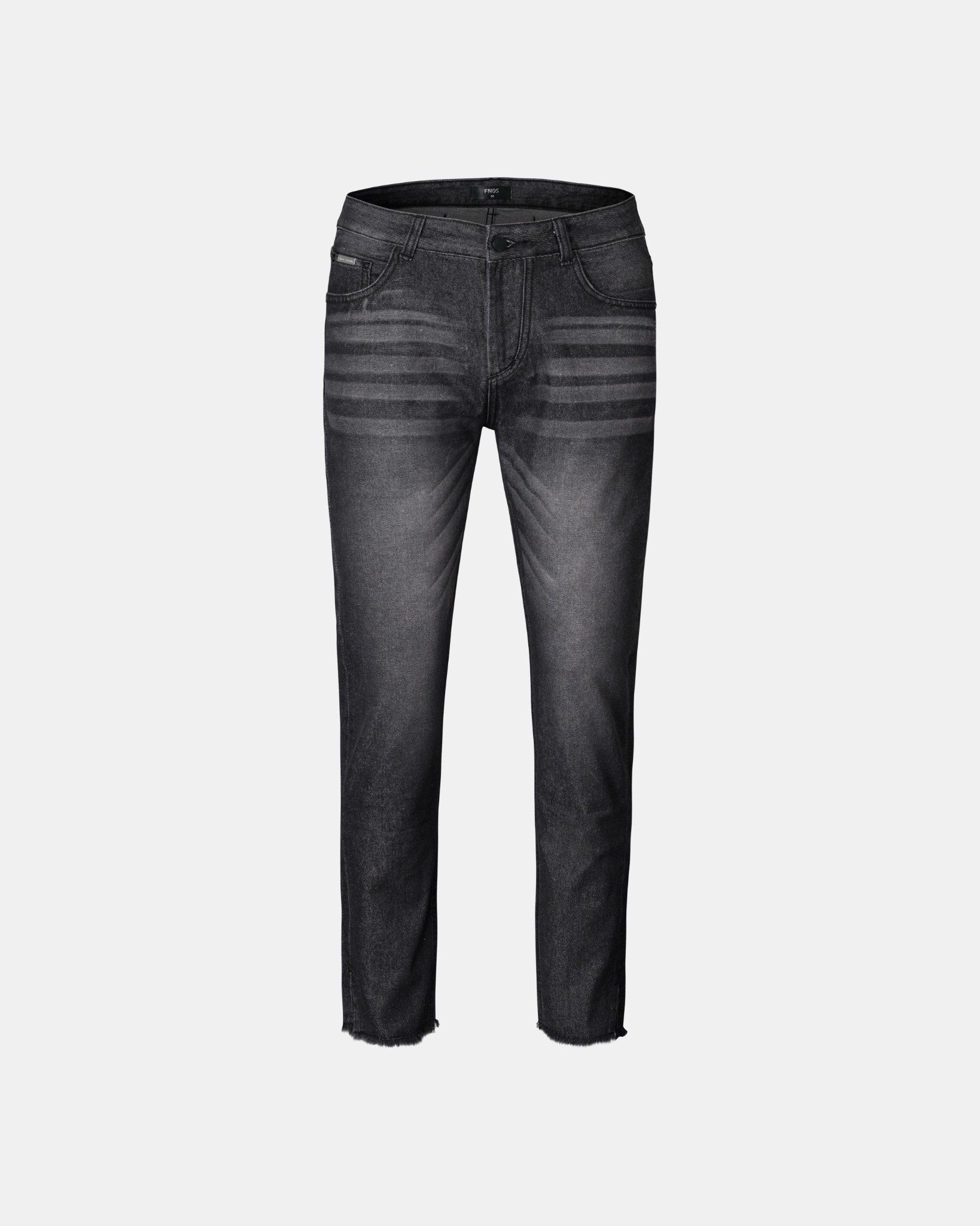  RL5 - RELAXED JEANS WITH SPLIT HEMS - ASH GREY 