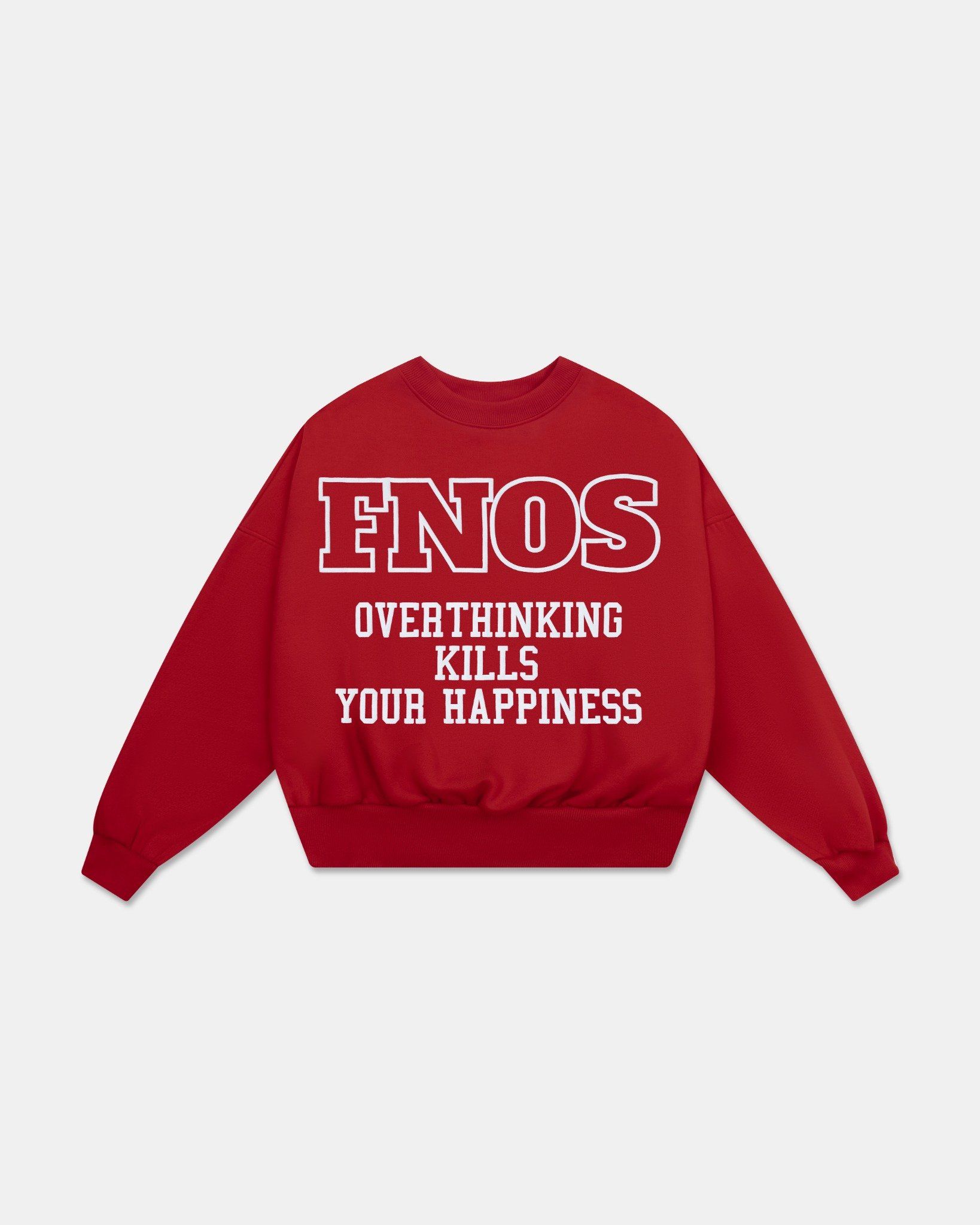  SW12 - OVERTHINKING SWEATER - FIRE RED 