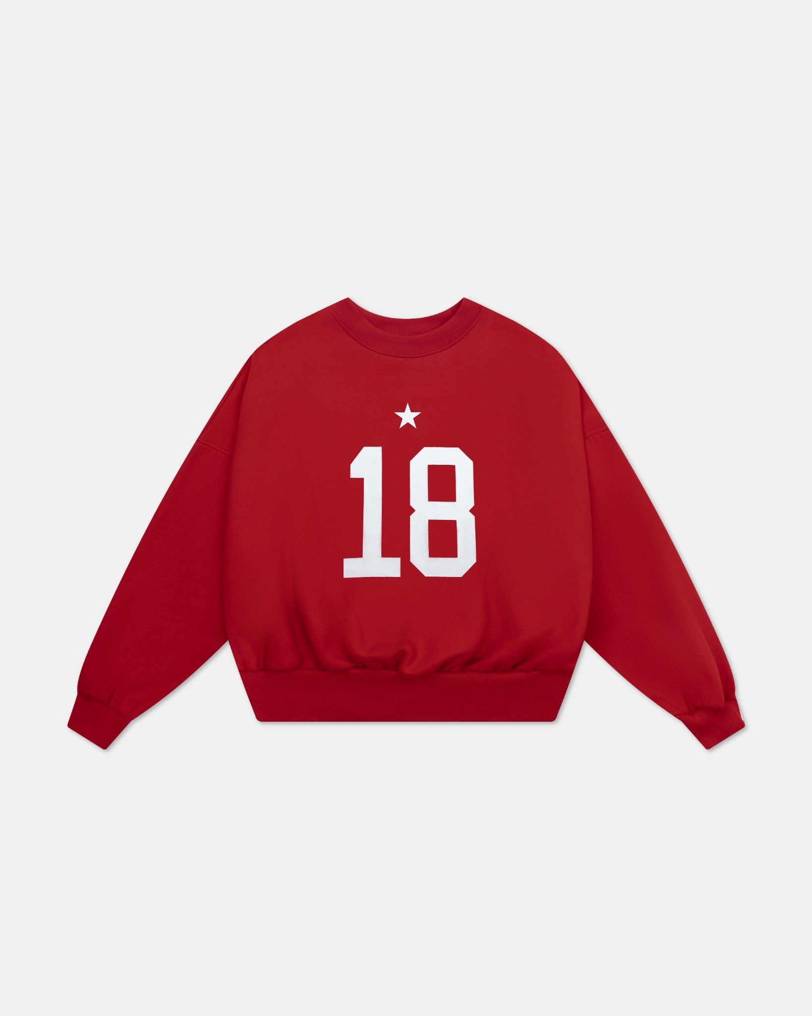  SW9 - BALANCE NUMBER SWEATER - FIRE RED 