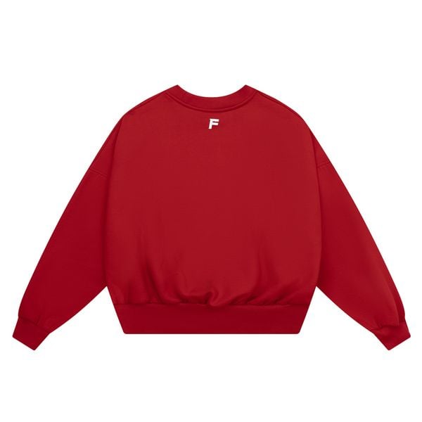  SW9 - BALANCE NUMBER SWEATER - FIRE RED 