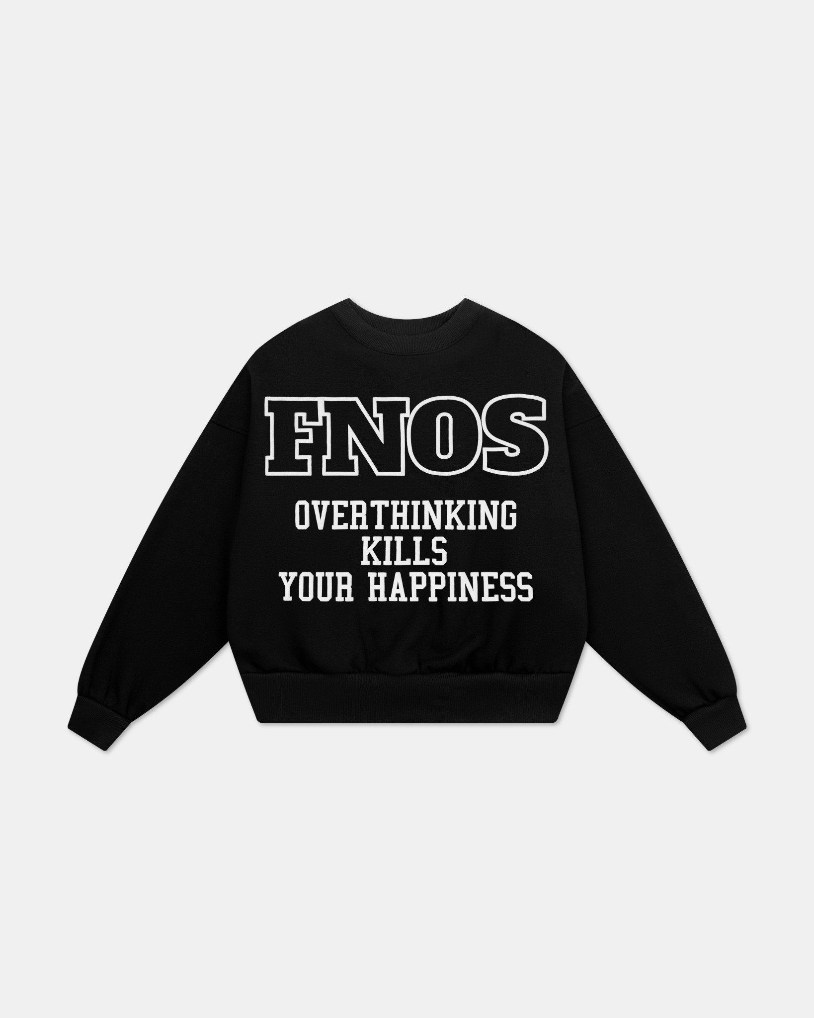  SW11 - OVERTHINKING SWEATER - BLACK 