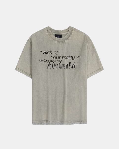  TWG8 - 'NEW REALITY' VINTAGE TEE - SAND 