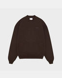  SW6 - FNOS WASHED SWEATER - CHOCOLATE 
