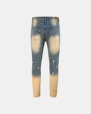  NZ40 - BLEACHED RIPPED JEANS - VINTAGE BLUE 
