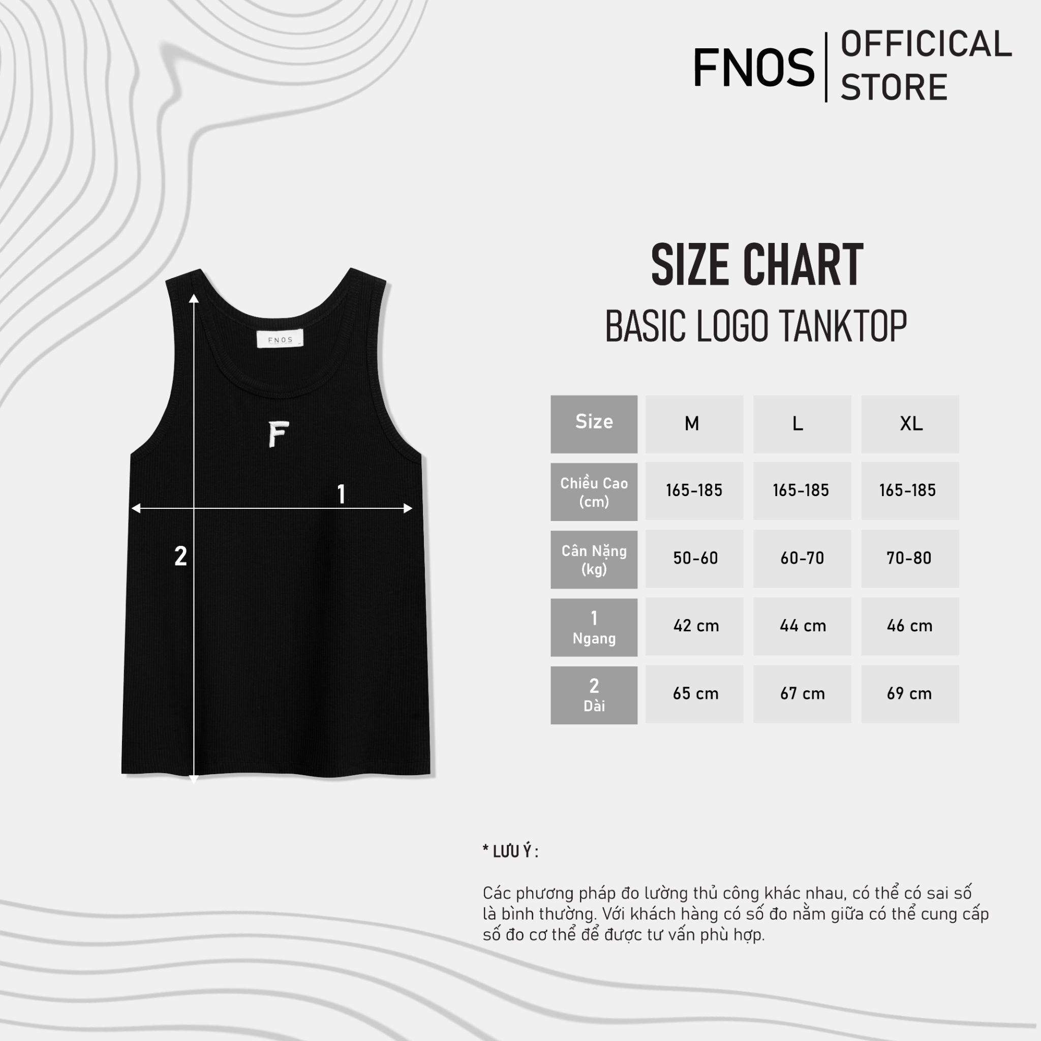  TTF3 - BASIC LOGO TANKTOP - WHITE 