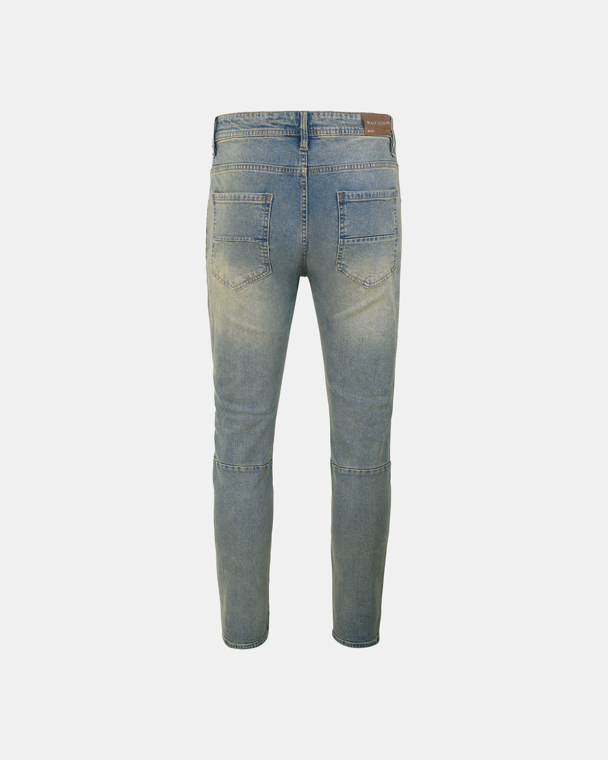  Z29 - RIPPED ZIPPER JEANS - VINTAGE BLUE 