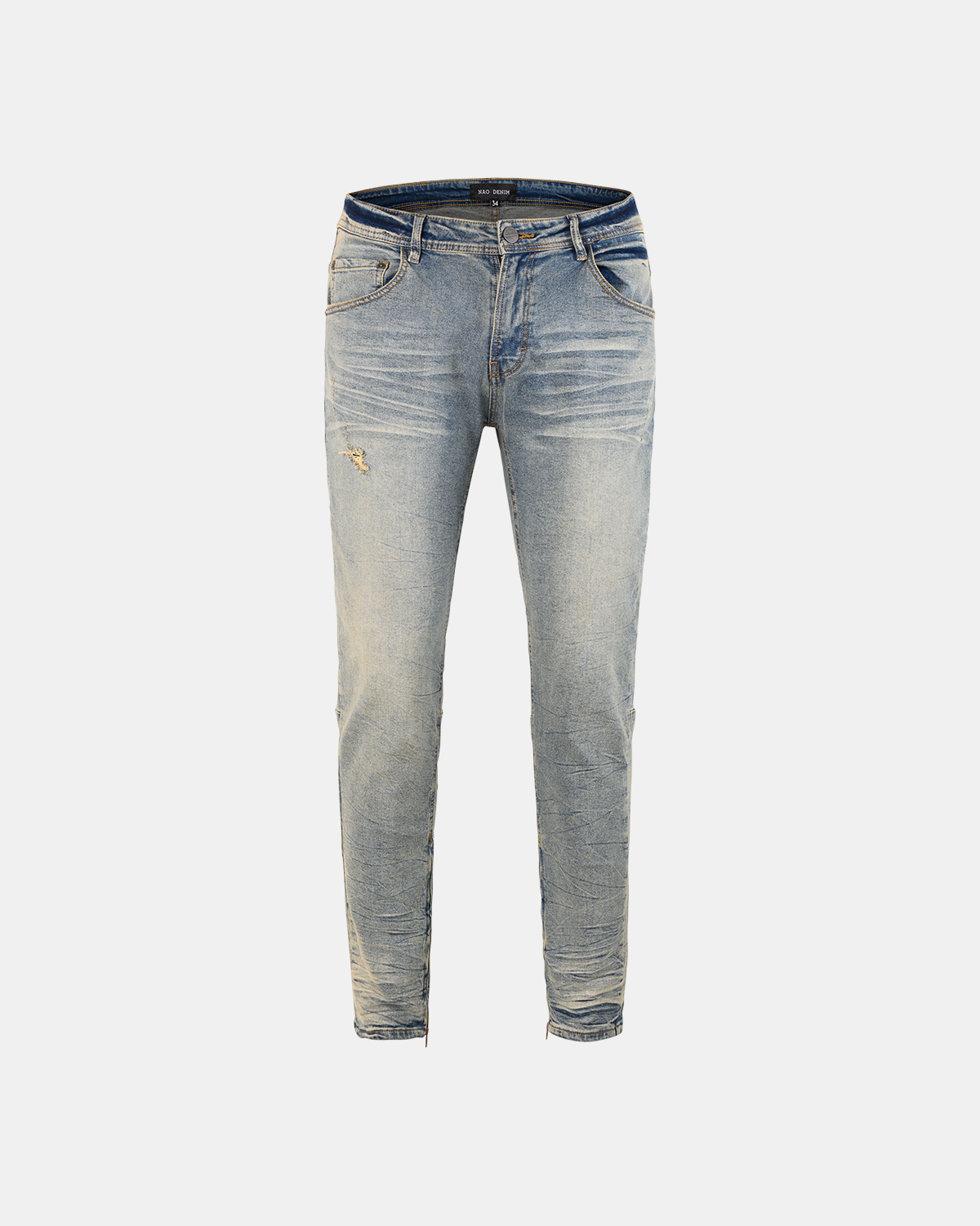  Z35 - ESSENTIAL ZIPPER JEANS - VINTAGE BLUE 