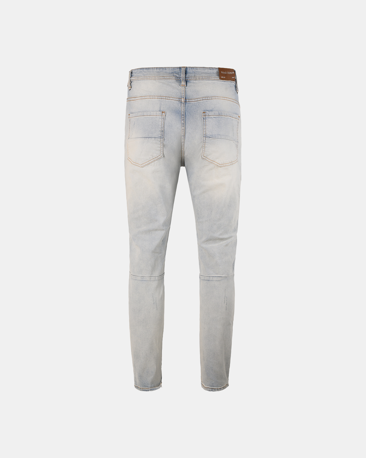  Z36 - RESTITCHED ZIPPER JEANS - LIGHT BLUE 