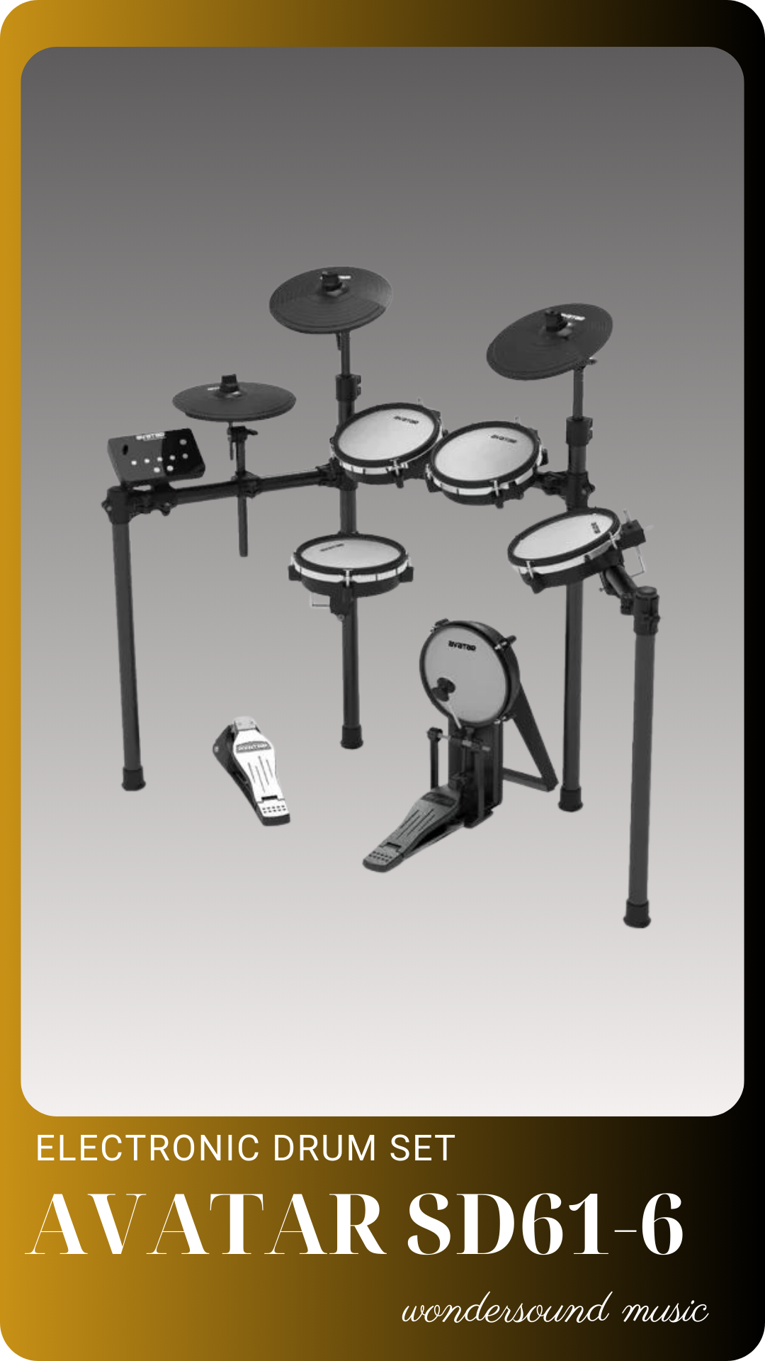  ELECTRONIC DRUM SET AVATAR SD61-6 